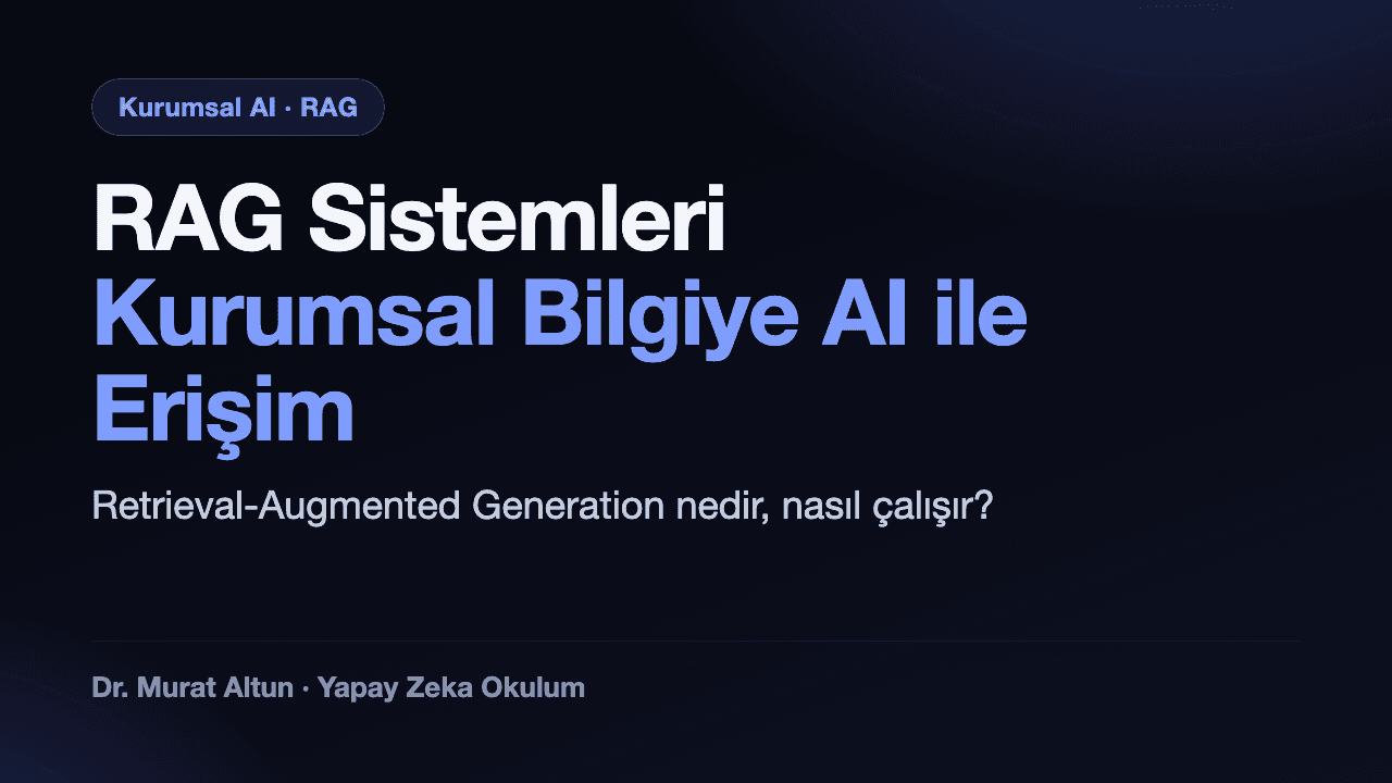 RAG Sistemleri: Kurumsal Bilgiye AI ile Erişim