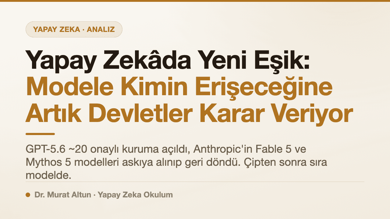 Yapay Zekâda Yeni Eşik: Modele Kimin Erişeceğine Artık Devletler Karar Veriyor