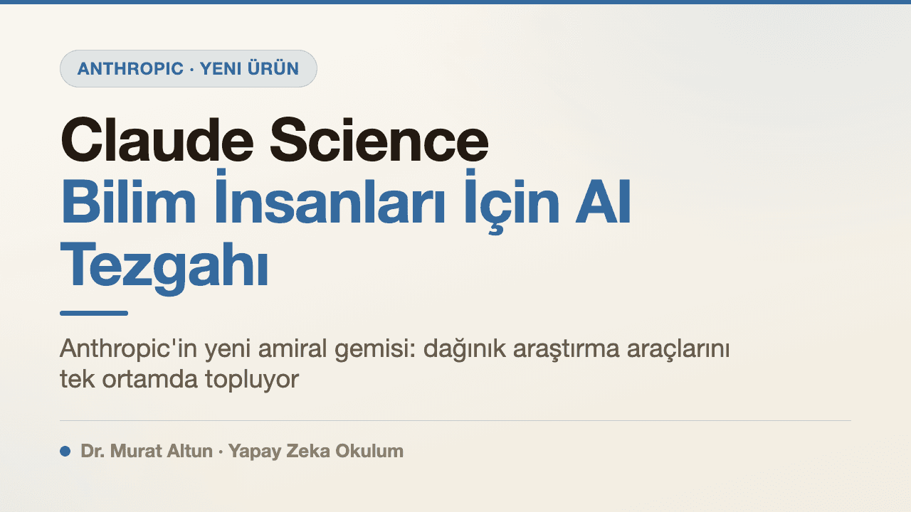 Claude Science Nedir? Bilim İnsanları İçin AI Çalışma Tezgahı