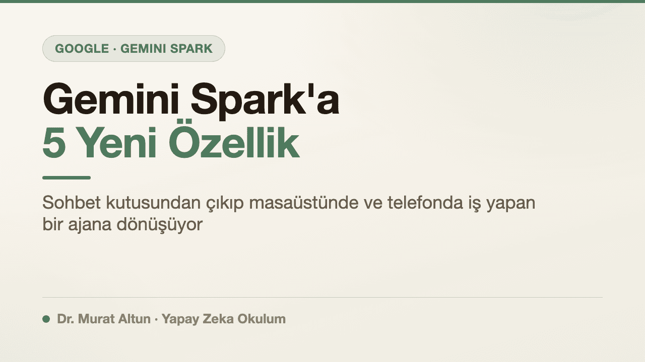 Gemini Spark'a 5 Yeni Özellik: Mac Uygulaması, MCP ve Otomatik Tetikleyiciler